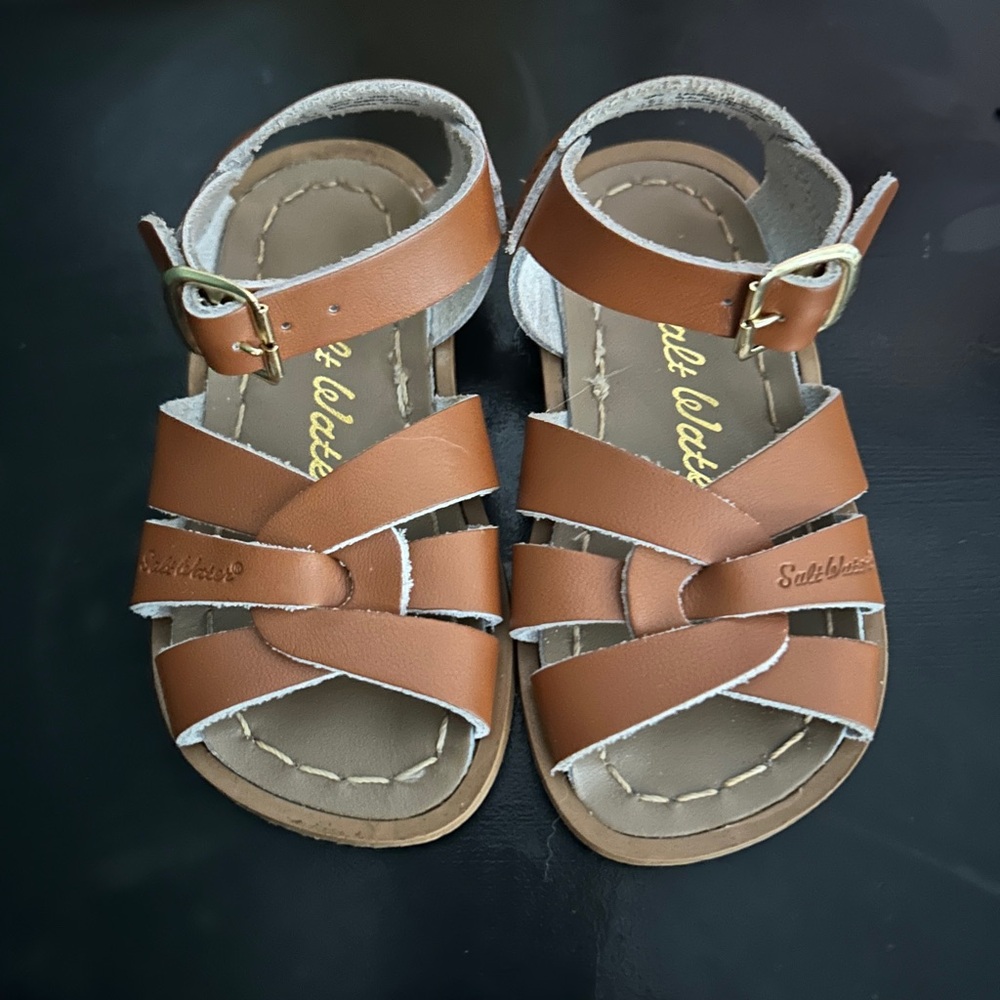 Salt Water Kids Tan Sandals